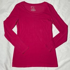 No Boundaries Long Sleeve Top. Large. Pink.